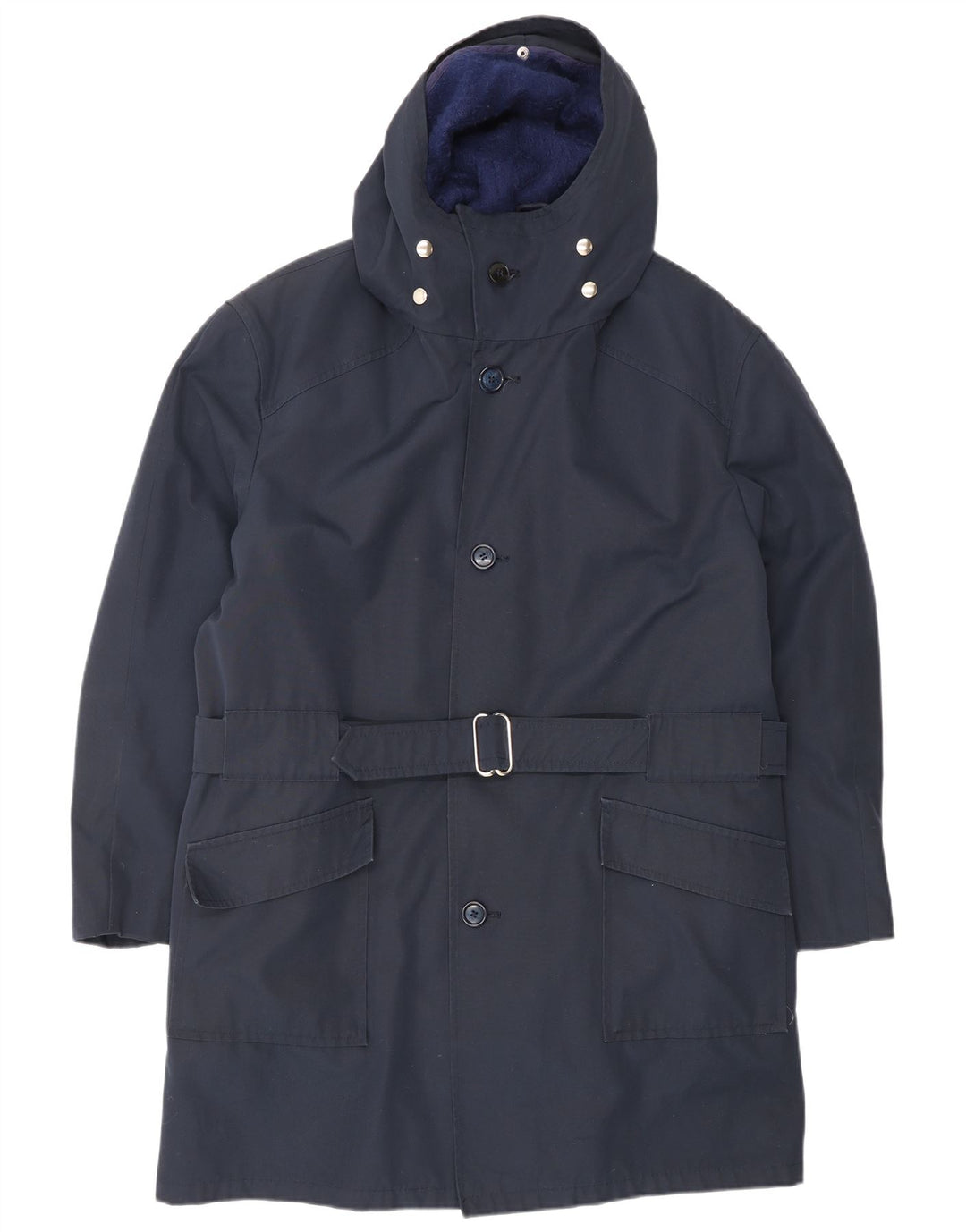 NINO Herren-Windbreaker-Mantel mit Kapuze, lockere Passform, EU 48, Mittelmarineblau