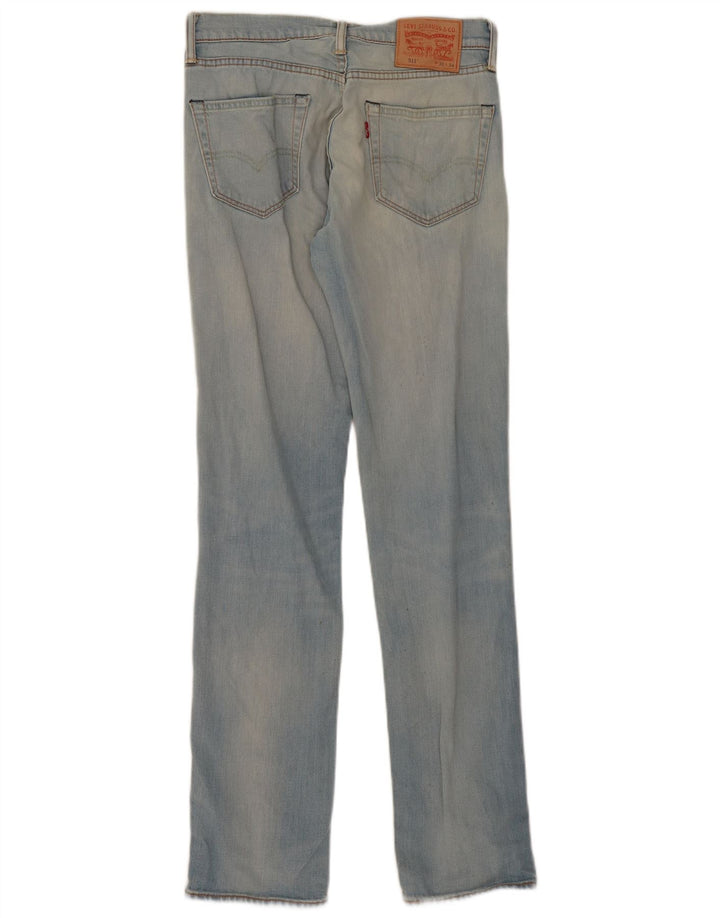 Levi's Damen 511 Slim Jeans W30 L34 Blaue Baumwolle