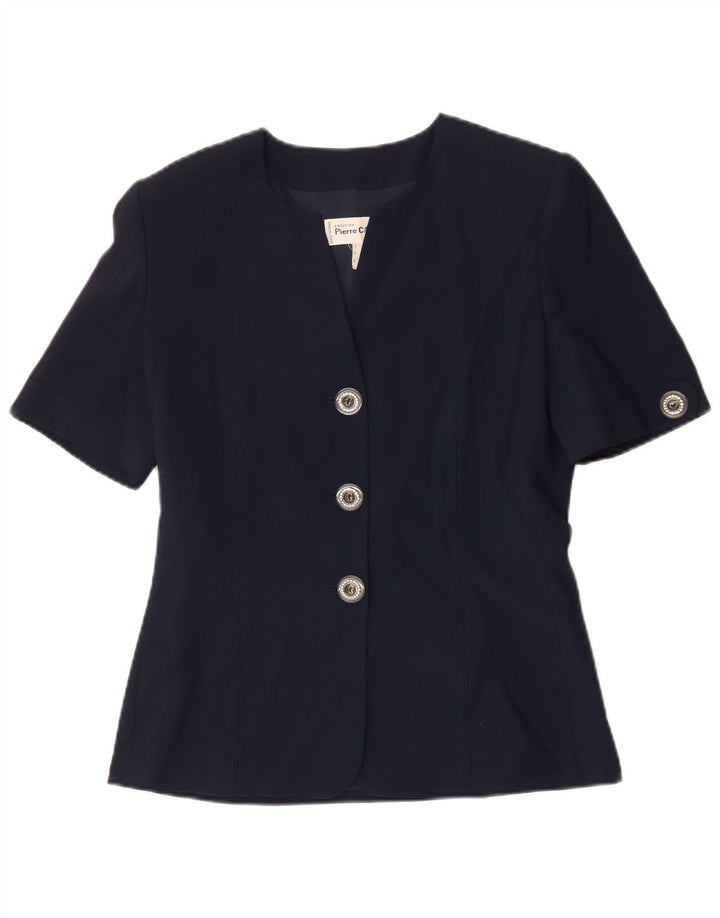 Pierre Cardin Damen-Blazerjacke mit 3 Knöpfen, IT 42, mittleres Marineblau
