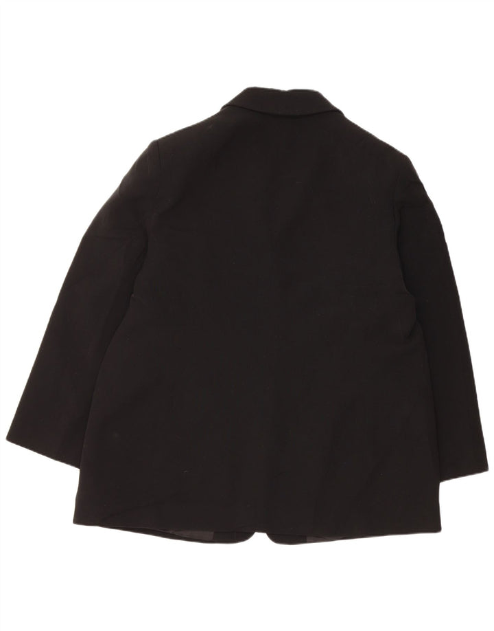 Luisa Spagnoli Damen 3-Knopf-Blazerjacke IT 52 2XL Schwarz Polyester