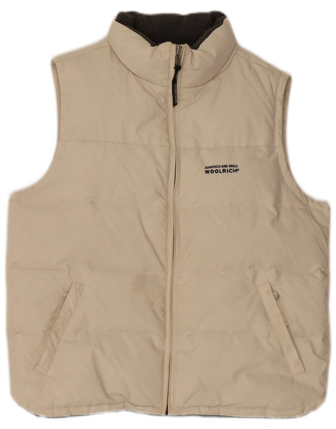 Woolrich Herren Wattierte Weste UK 38 Mittelweiß