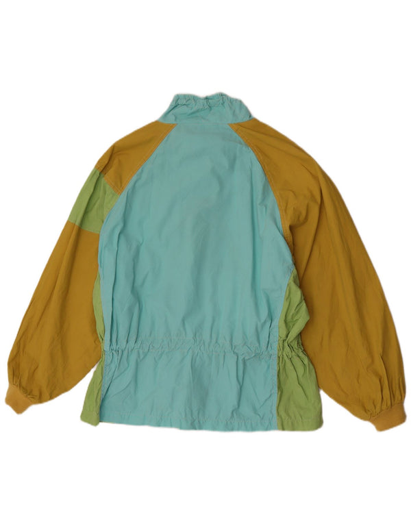 Nordica Damen Regenjacke IT 44 Medium Mehrfarbige Colourblock-Baumwolle