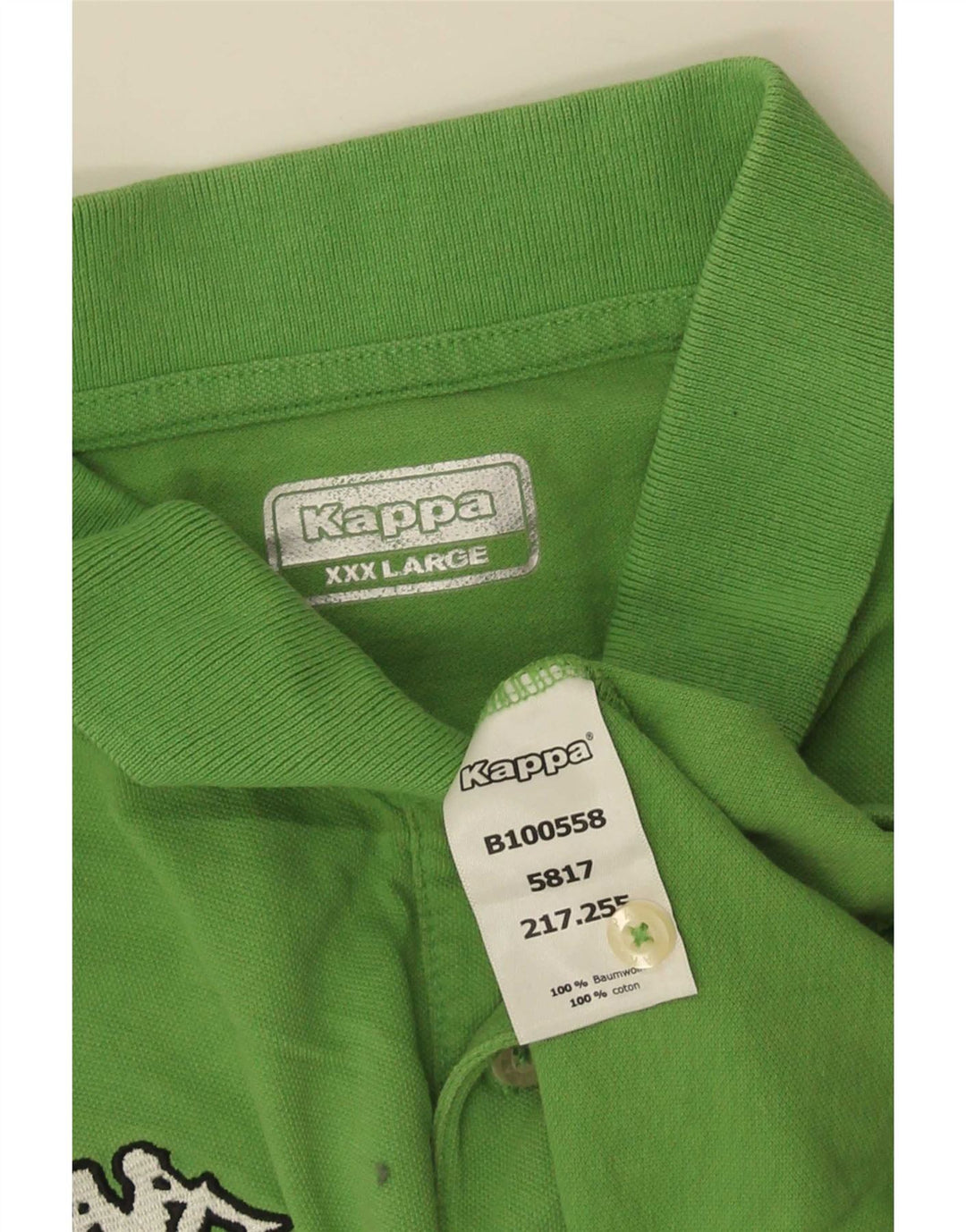 Kappa Herren Poloshirt 3XL Grüne Baumwolle