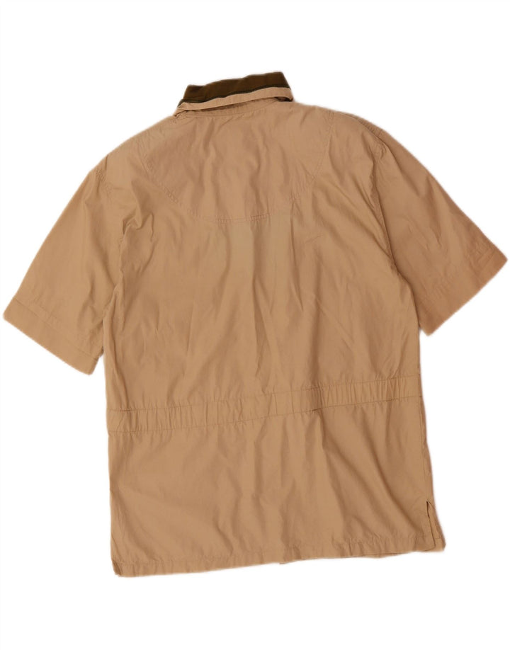 VINTAGE Womens Short Sleeve Shirt Blouse IT 44 Medium Beige Vintage Vintage and Second-Hand Vintage from Messina Hembry 