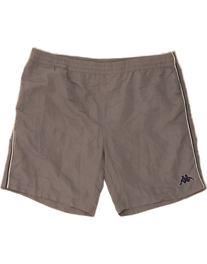 KAPPA Mens Sport Shorts Large  Grey Polyester Vintage Kappa and Second-Hand Kappa from Messina Hembry 