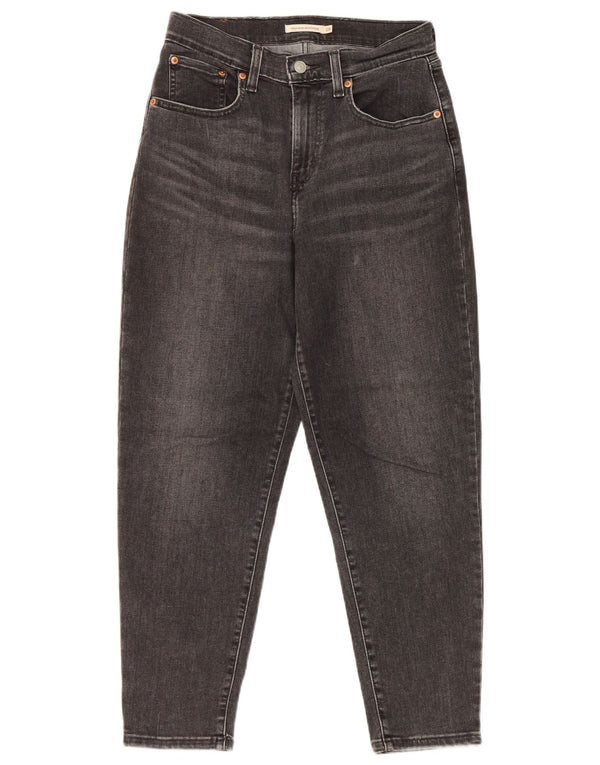 Levi's Damen Boyfriend High Rise Loose Jeans W28 L27 Schwarze Baumwolle