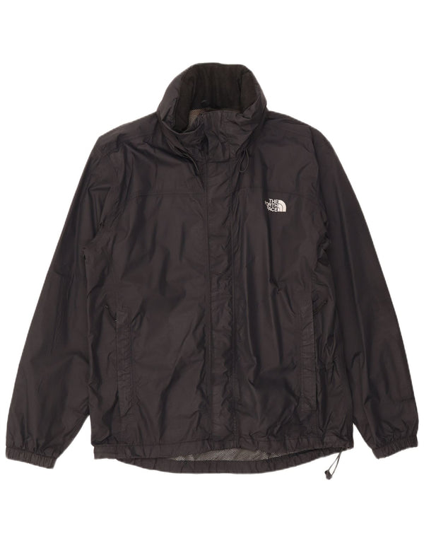 THE NORTH FACE Mens Hooded Rain Jacket UK 38 Medium Black Nylon