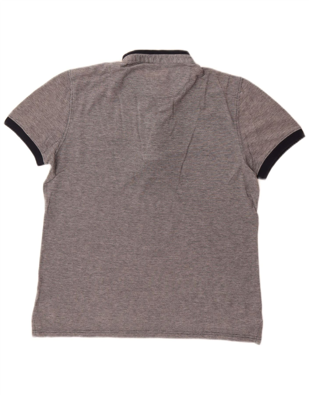 Massimo Dutti Herren Poloshirt Mittelgrau meliert