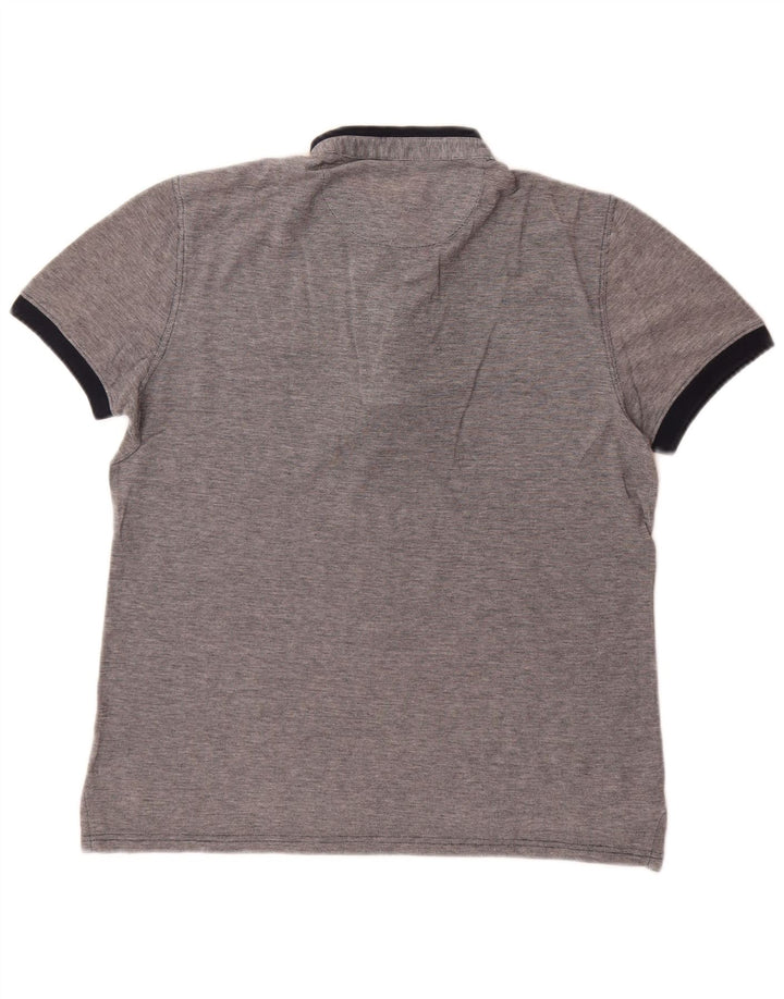 Massimo Dutti Herren Poloshirt Mittelgrau meliert