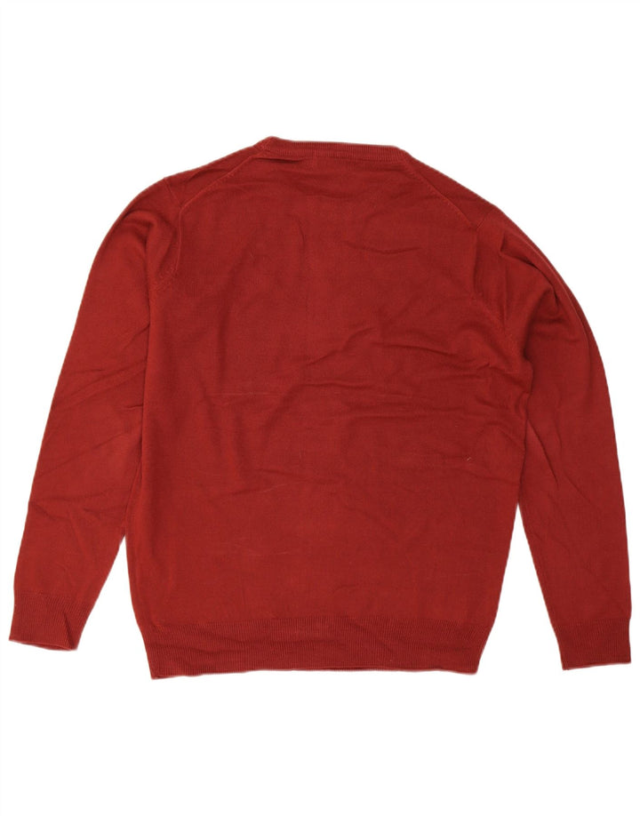 JAMES PRINGLE Herren-Pullover mit Rundhalsausschnitt, klein, rot, Acryl