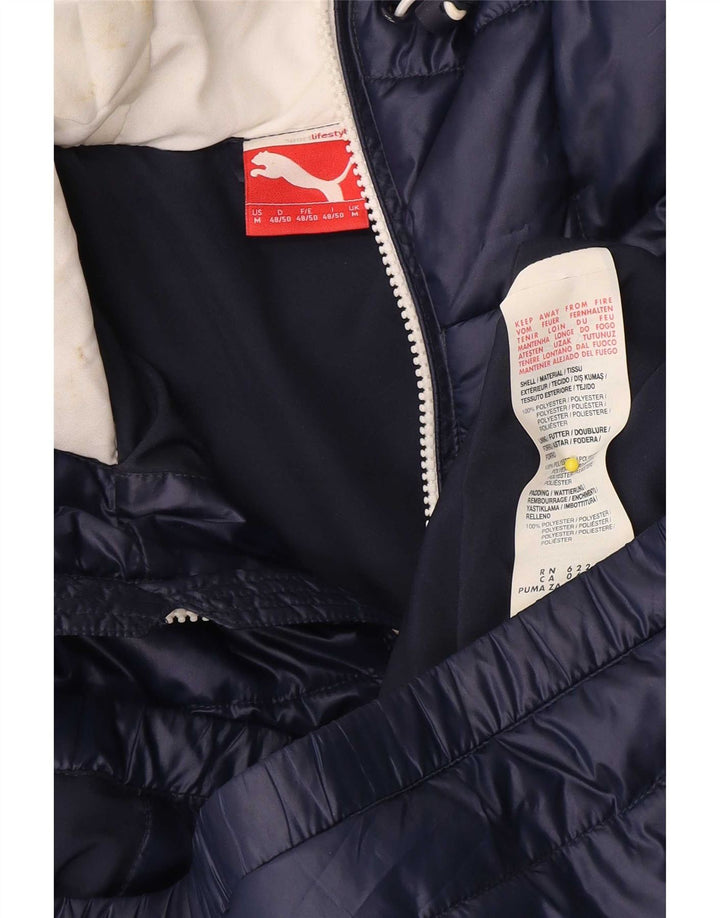 Puma Herren-Jacke mit Kapuze, gepolstert, UK 38, mittelmarineblau, Polyester