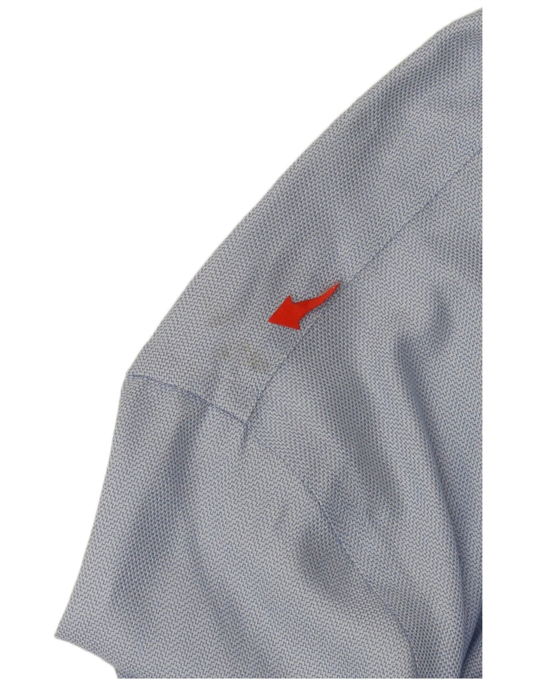 Calvin Klein Herren NON - IRON Slim Hemd Größe 18 2XL Blaue Baumwolle