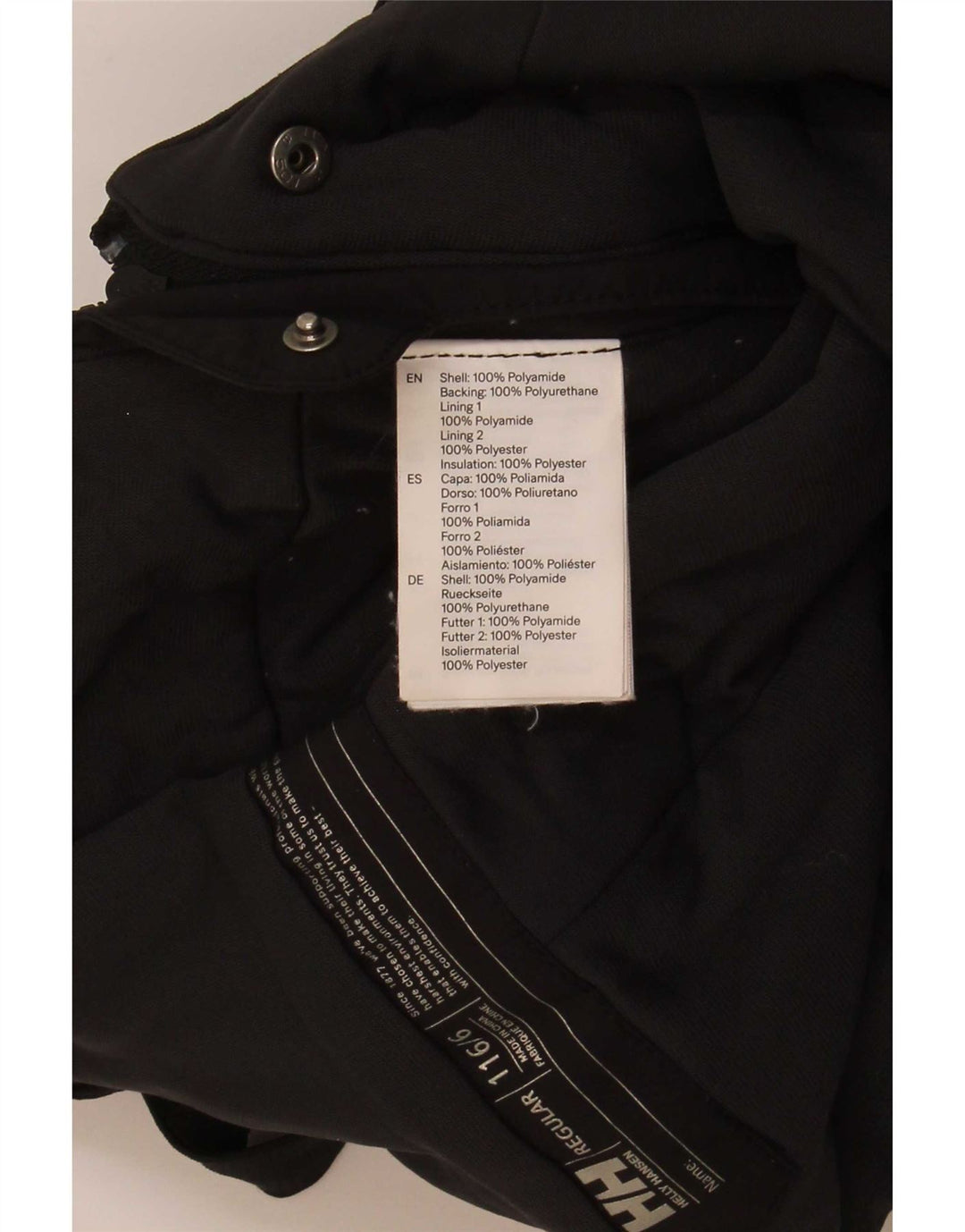 Helly Hansen Jungen Ski-Latzhose mit Grafik, 5–6 Jahre, schwarzes Polyamid
