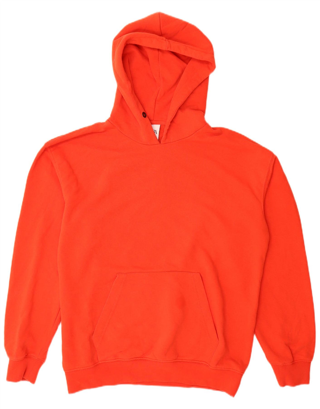 Zara Herren Kapuzenpullover aus mittelroter Baumwolle