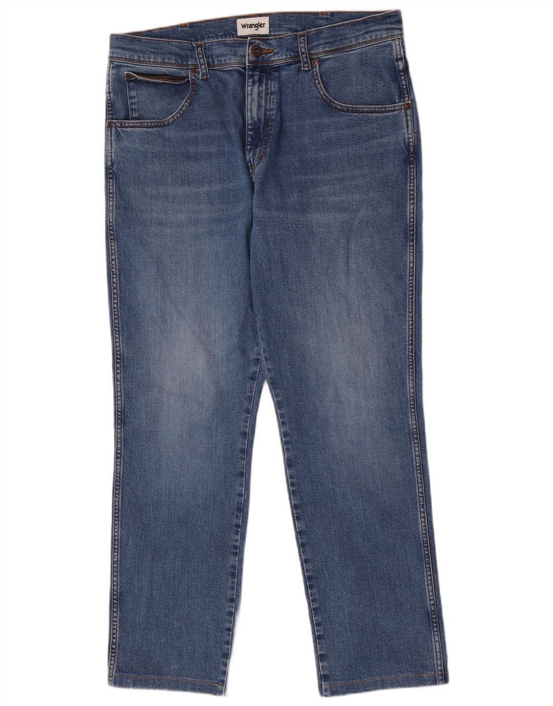 Wrangler Herren Texas Slim Jeans W35 L29 Blaue Baumwolle