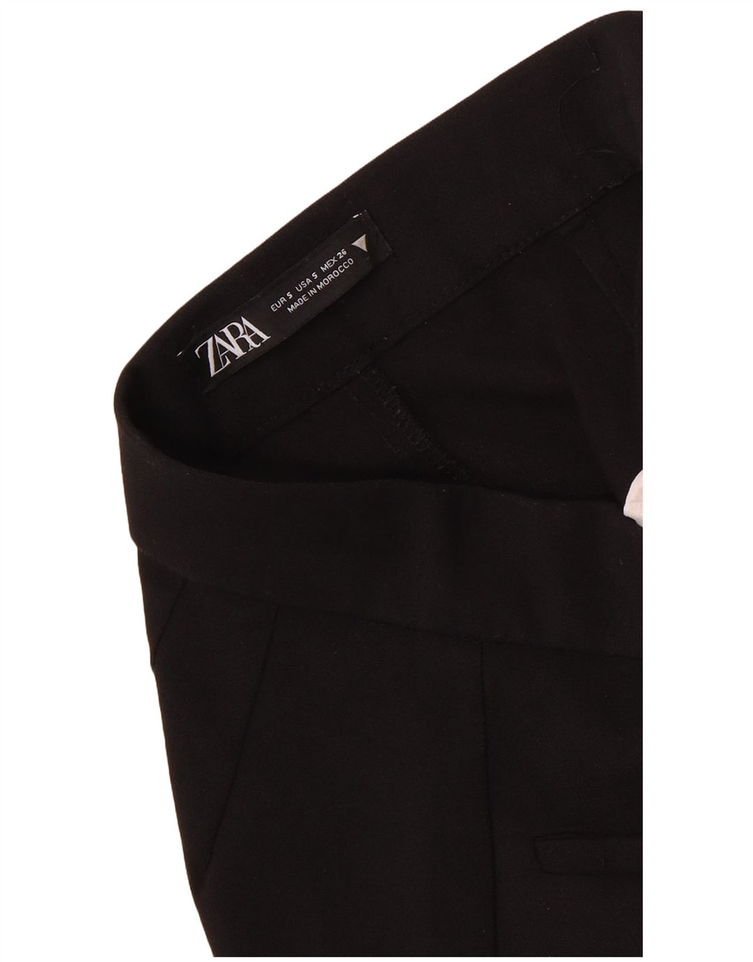 Zara Damen Bootcut-Freizeithose, Größe S, W26, L25, Schwarz