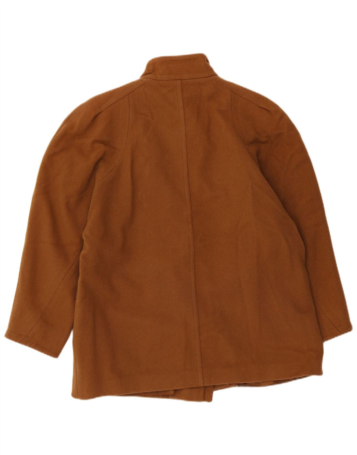 St Michael Damen Zweireihige Jacke UK 14 Große Beige Wolle