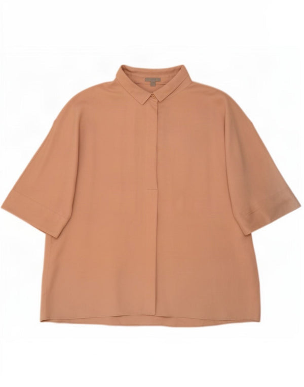Cos Damen-Blusenoberteil in Übergröße, EU 44, XL, Beige, Lyocell