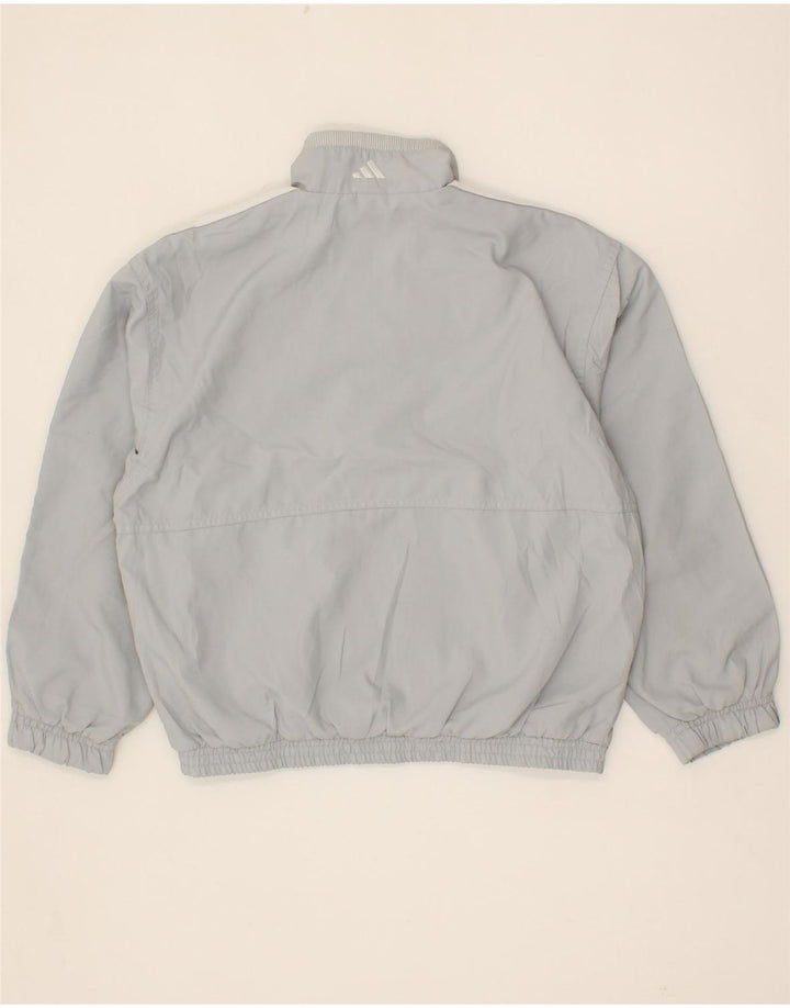 ADIDAS Boys Tracksuit Top Jacket 9-10 Years Grey Polyester Vintage Adidas and Second-Hand Adidas from Messina Hembry 