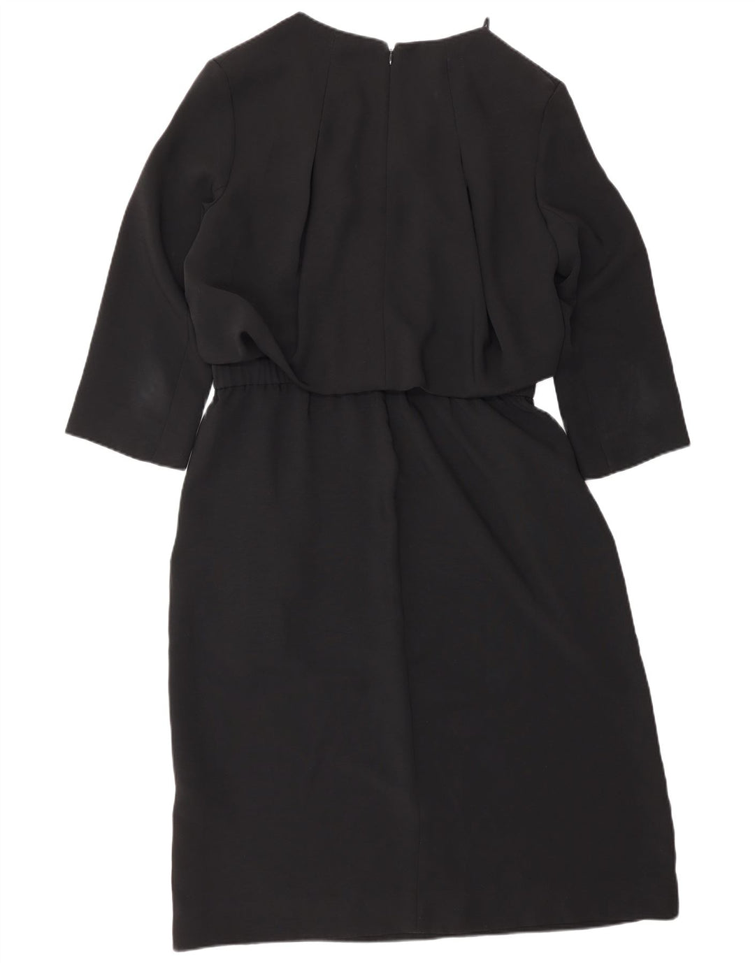 Cos Damen Etuikleid mit 3/4-Ärmeln, EU 38, Mittelschwarz, Polyester