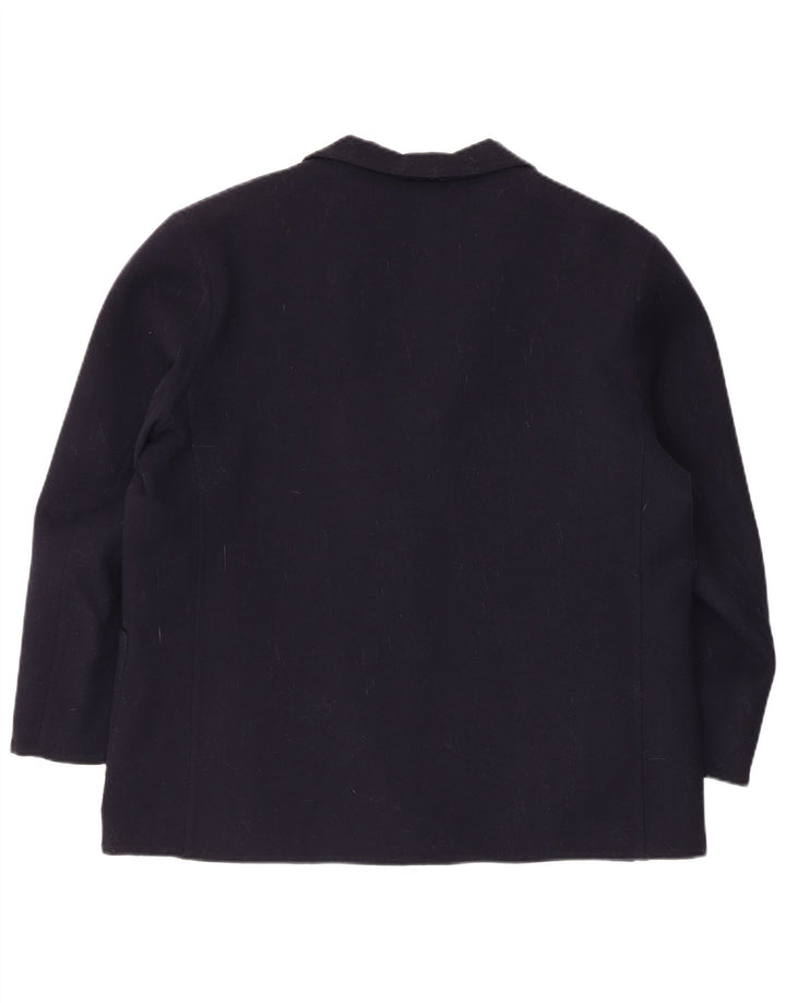 Piacenza Damen-Blazer mit 3/4-Ärmeln und 2 Knöpfen, Gr. 40, Marineblau