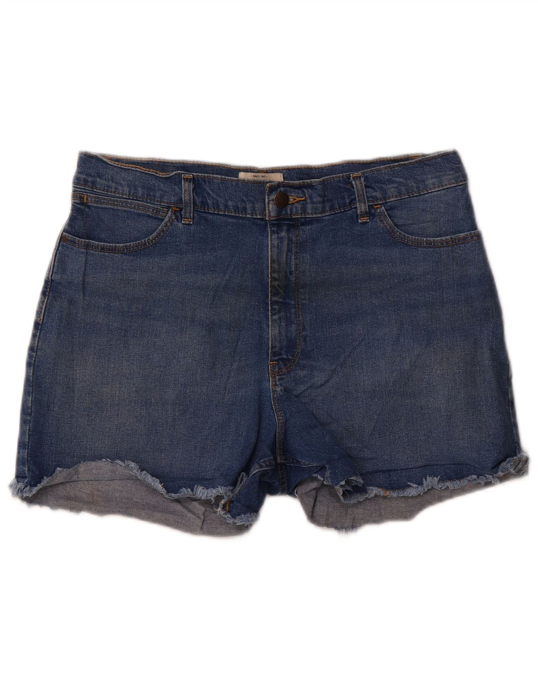 Wrangler Damen-Jeansshorts mit hoher Taille, US 16, 2XL, W34, Blau