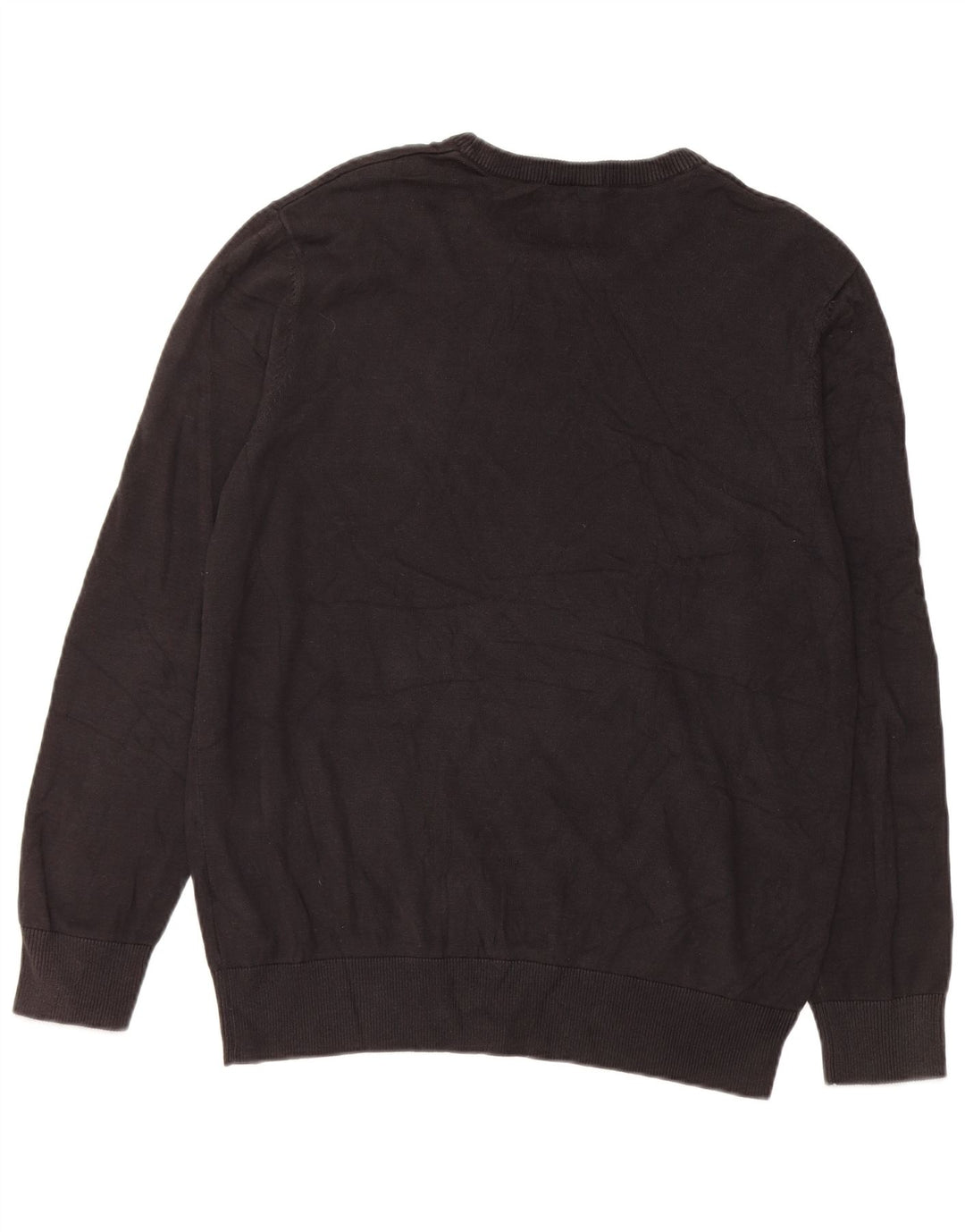 Timberland Herren-Pullover mit Rundhalsausschnitt, groß, schwarze Baumwolle