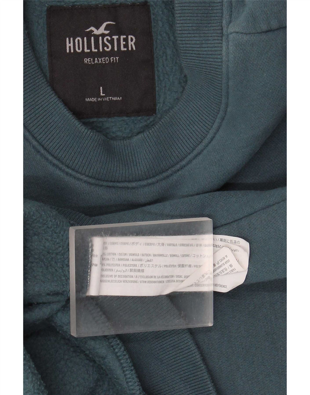 Hollister Herren-Sweatshirt mit Grafik, groß, aus blauer Baumwolle