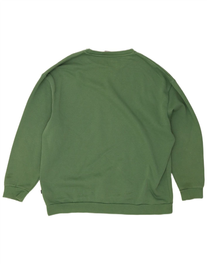 PUMA Mens Graphic Sweatshirt Jumper 2XL Green Cotton