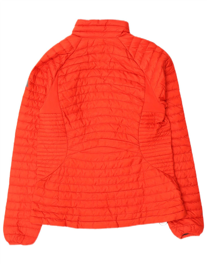 EDDIE BAUER Damen Wattierte Jacke UK 10 Small Rot Polyester