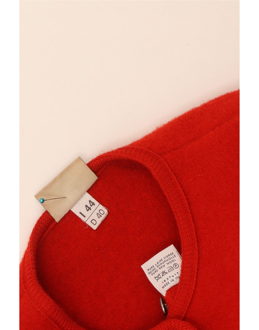 Kaufmann Damen 5-Knopf-Blazerjacke IT 44 Mittelrote Schurwolle
