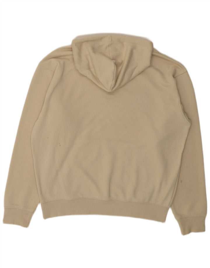 NEW BALANCE Herren-Kapuzenpullover mit Grafik, lockere Passform, mittelbeige Baumwolle
