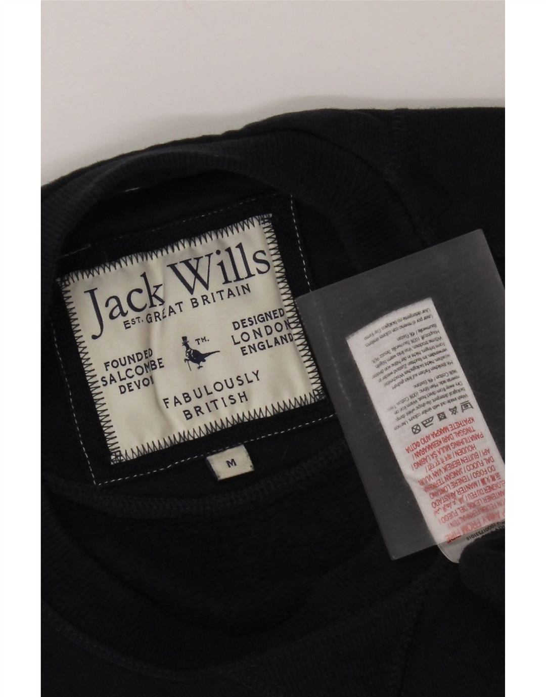 Jack Wills Herren-Sweatshirt, mittelgroß, marineblau, Baumwolle