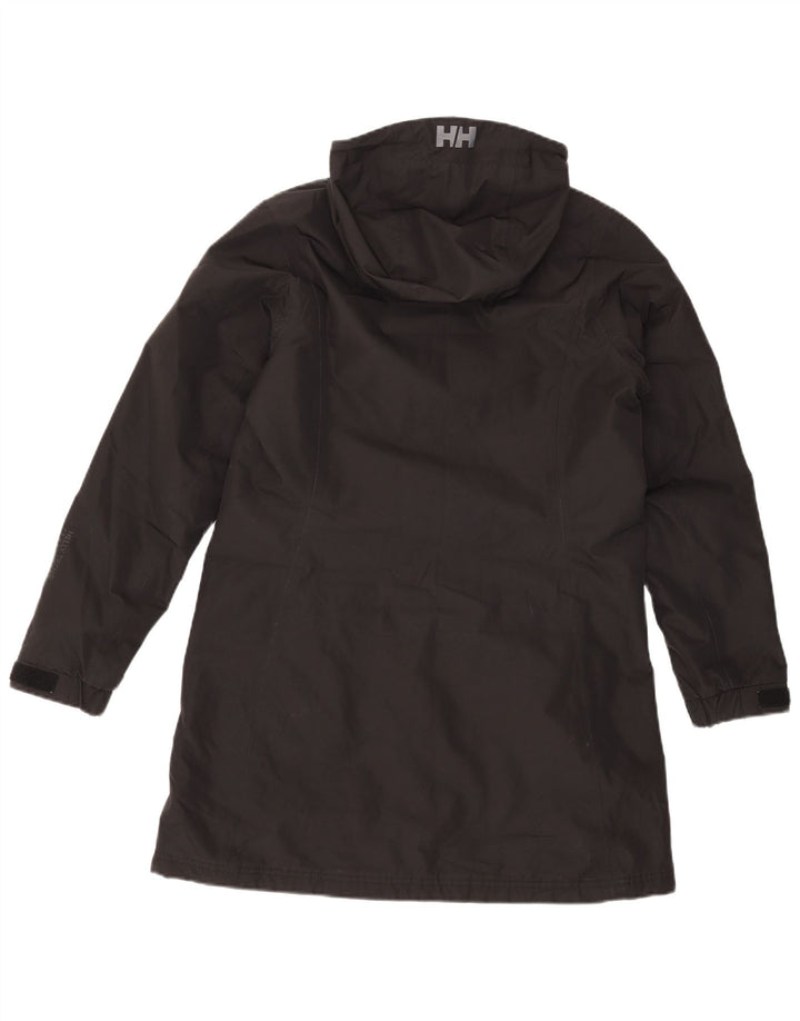 Helly Hansen Damen-Windbreaker-Mantel mit Kapuze, UK 14, mittelschwarz, Polyester
