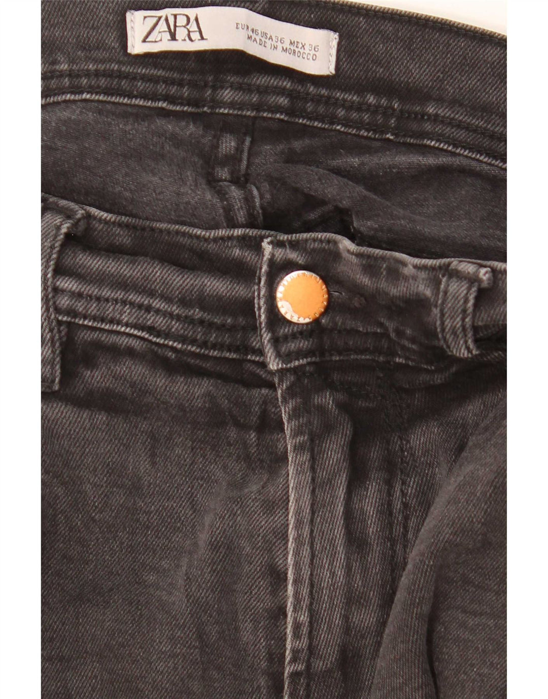 Zara Herren Slim Jeans EU 46 XL W36 L30 Schwarz