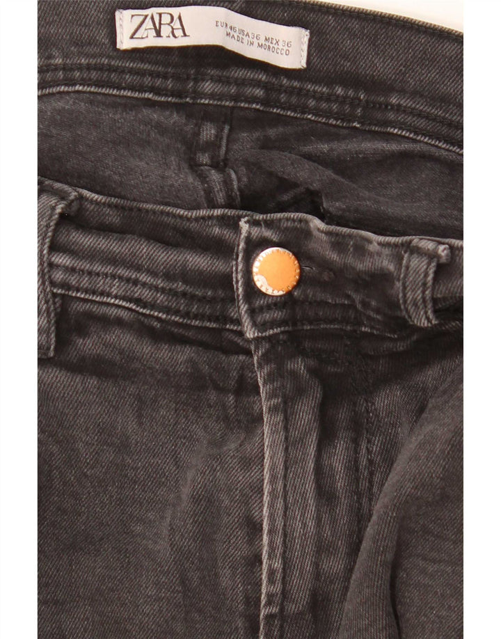 Zara Herren Slim Jeans EU 46 XL W36 L30 Schwarz