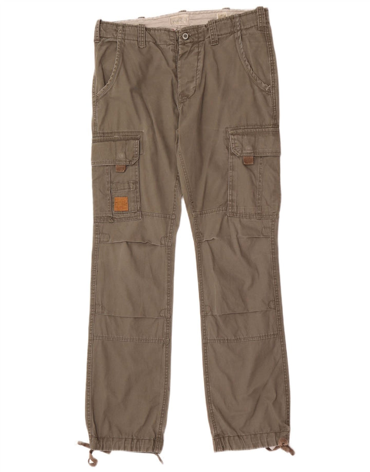 Jack & Jones Herren-Jogger-Cargohose W33 L34 Graue Baumwolle