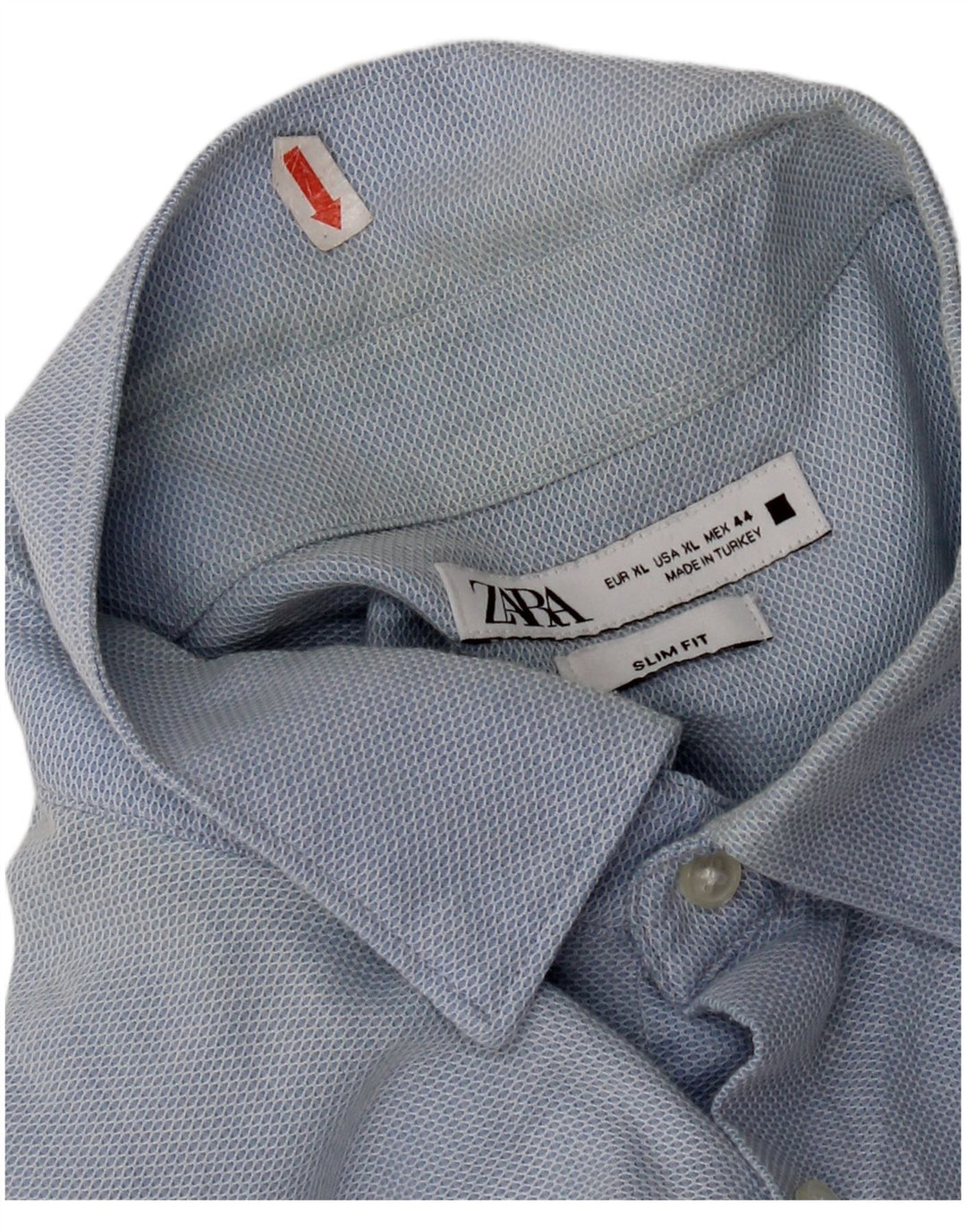 Zara Herren Slim Fit Hemd XL Blau