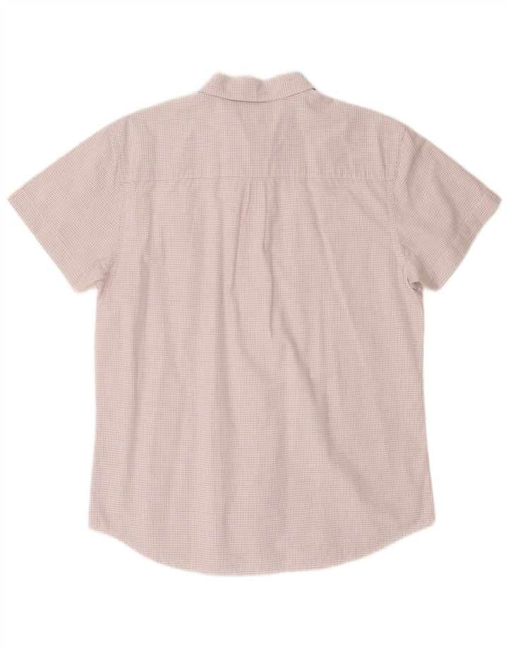 Wrangler Herren-Hemd, kurzärmelig, normale Passform, groß, weiß kariert