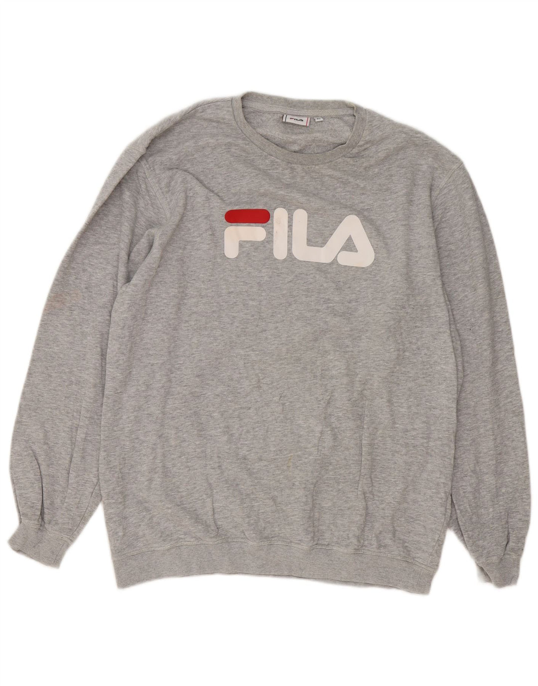 Fila Herren Grafik-Sweatshirt-Pullover XL, grau meliert, Baumwolle