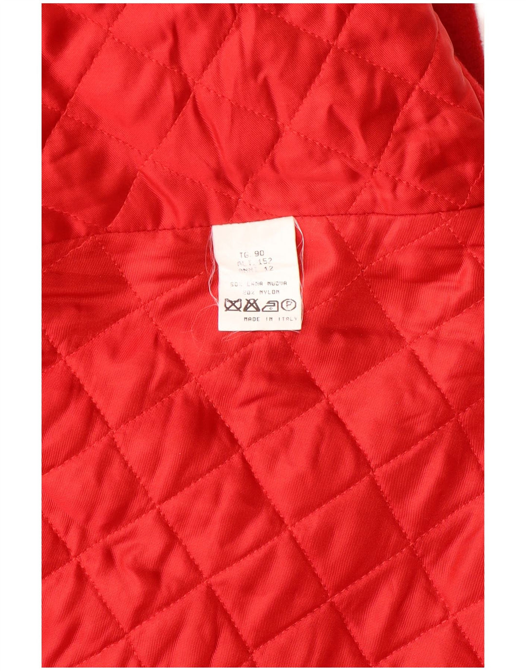 Vintage Mädchen Poncho Mantel 11-12 Jahre rote Wolle