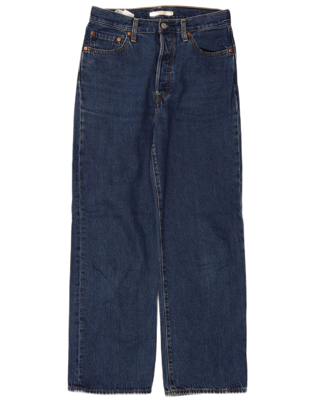 LEVI'S Herren Ribcage Straight Jeans W28 L29 Blaue Baumwolle