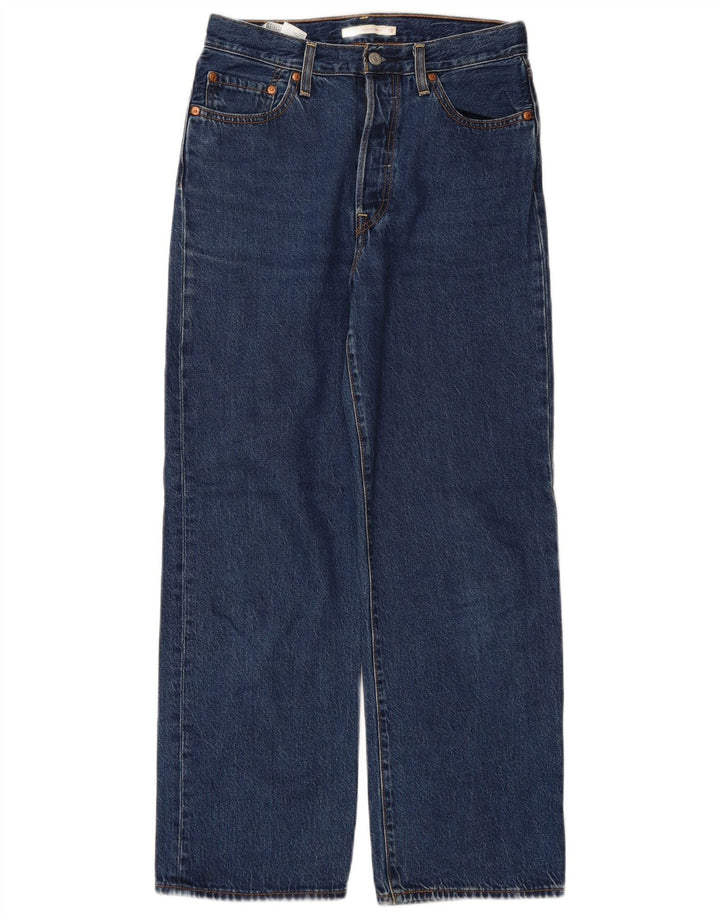 LEVI'S Herren Ribcage Straight Jeans W28 L29 Blaue Baumwolle