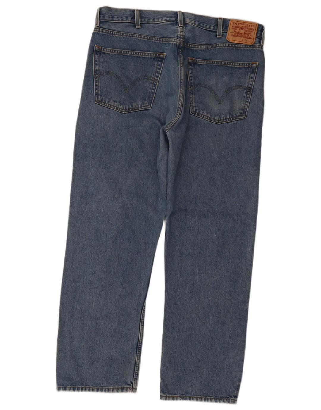 Levi's Herren 505 Regular Fit Straight Jeans W38 L30 Blaue Baumwolle
