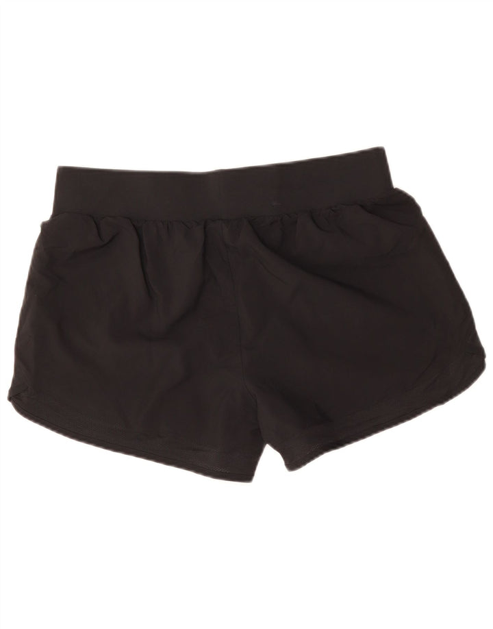 Under Armour Damen Graphic Sport Shorts UK 14 Large Schwarz Polyester