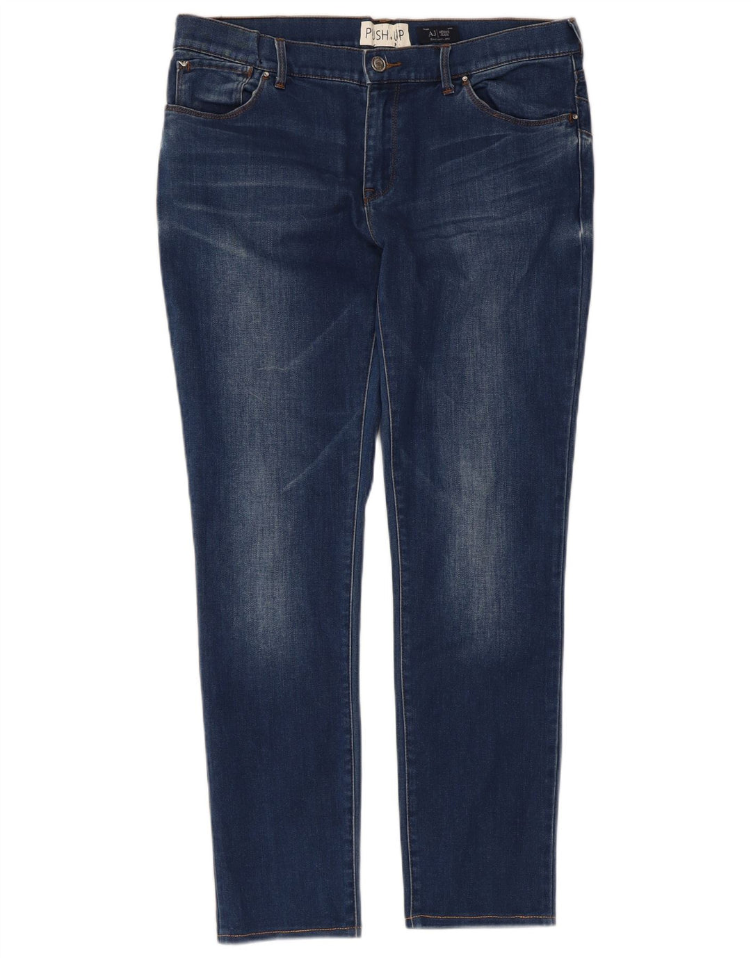 Armani Damen Slim Jeans W31 L27 Blaue Baumwolle