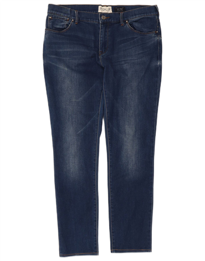 Armani Damen Slim Jeans W31 L27 Blaue Baumwolle