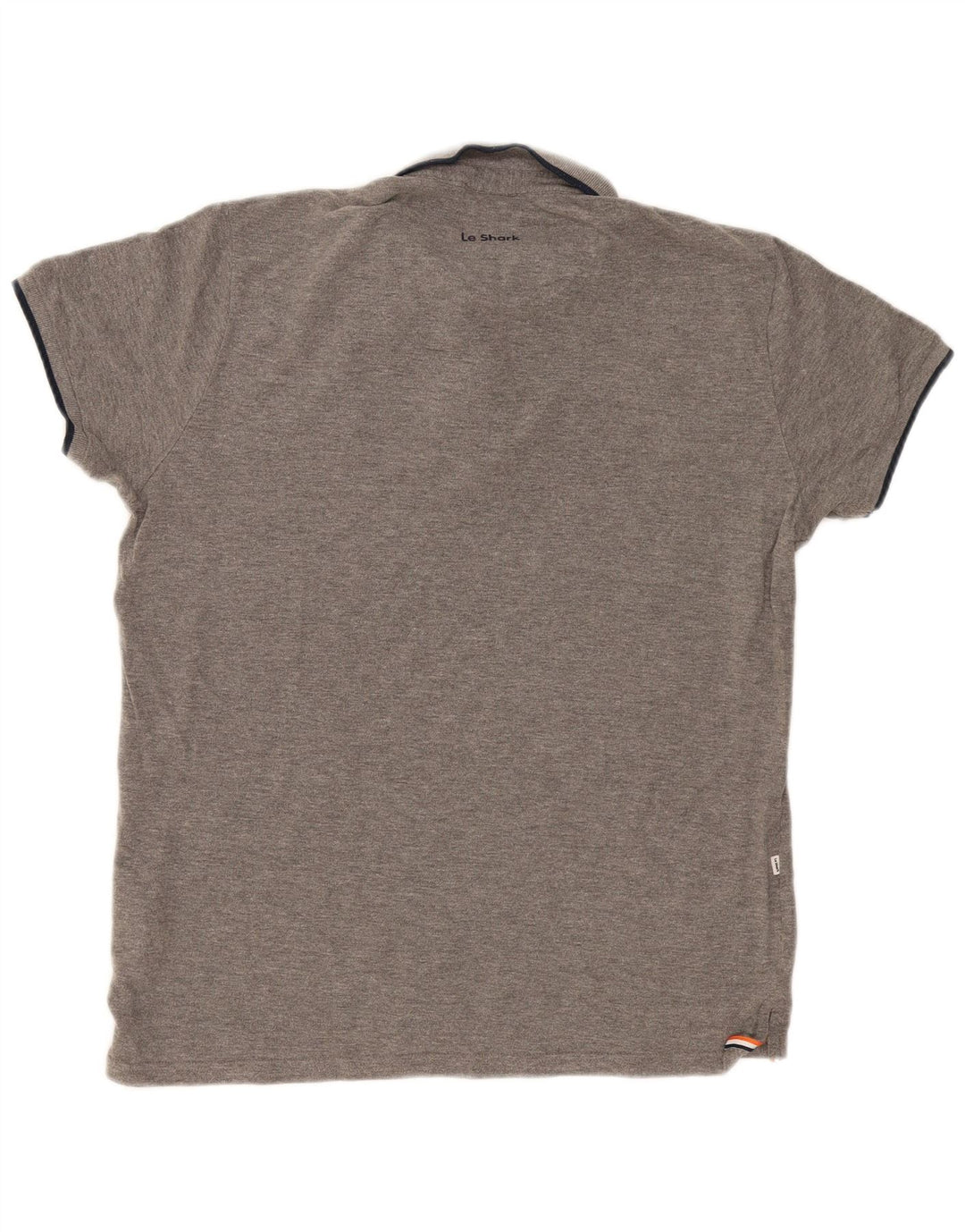 Le Shark Herren-Poloshirt, groß, graue Baumwolle