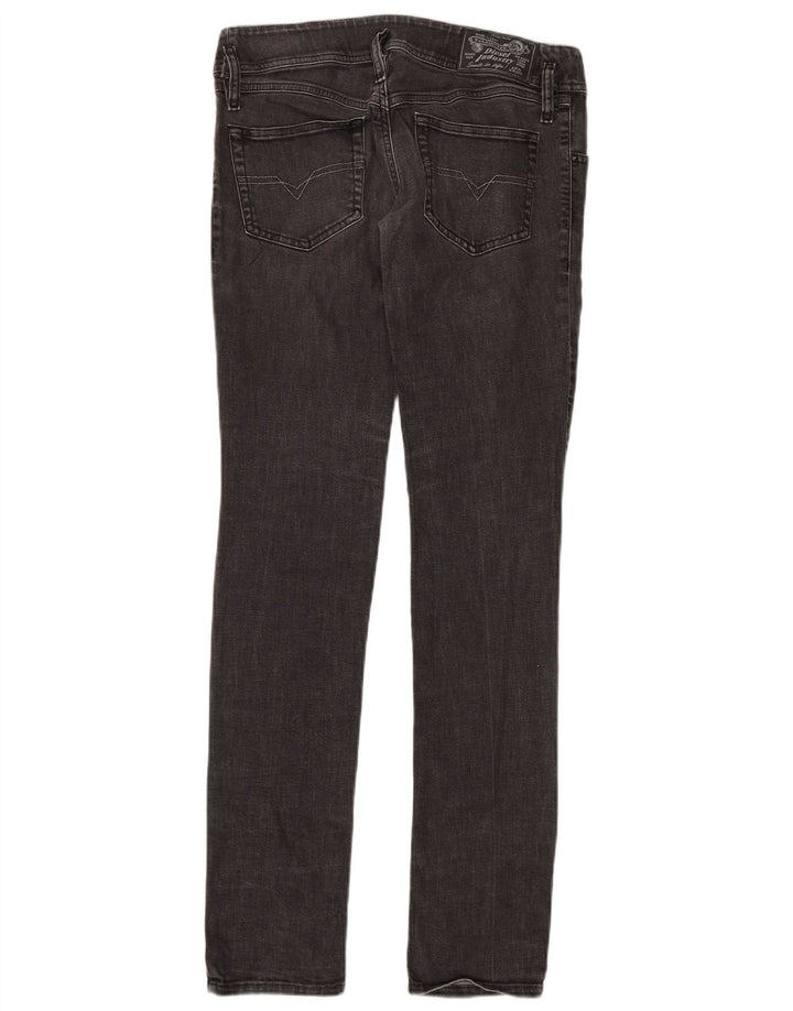 Diesel Damen Matic Slim Jeans W28 L34 Schwarze Baumwolle