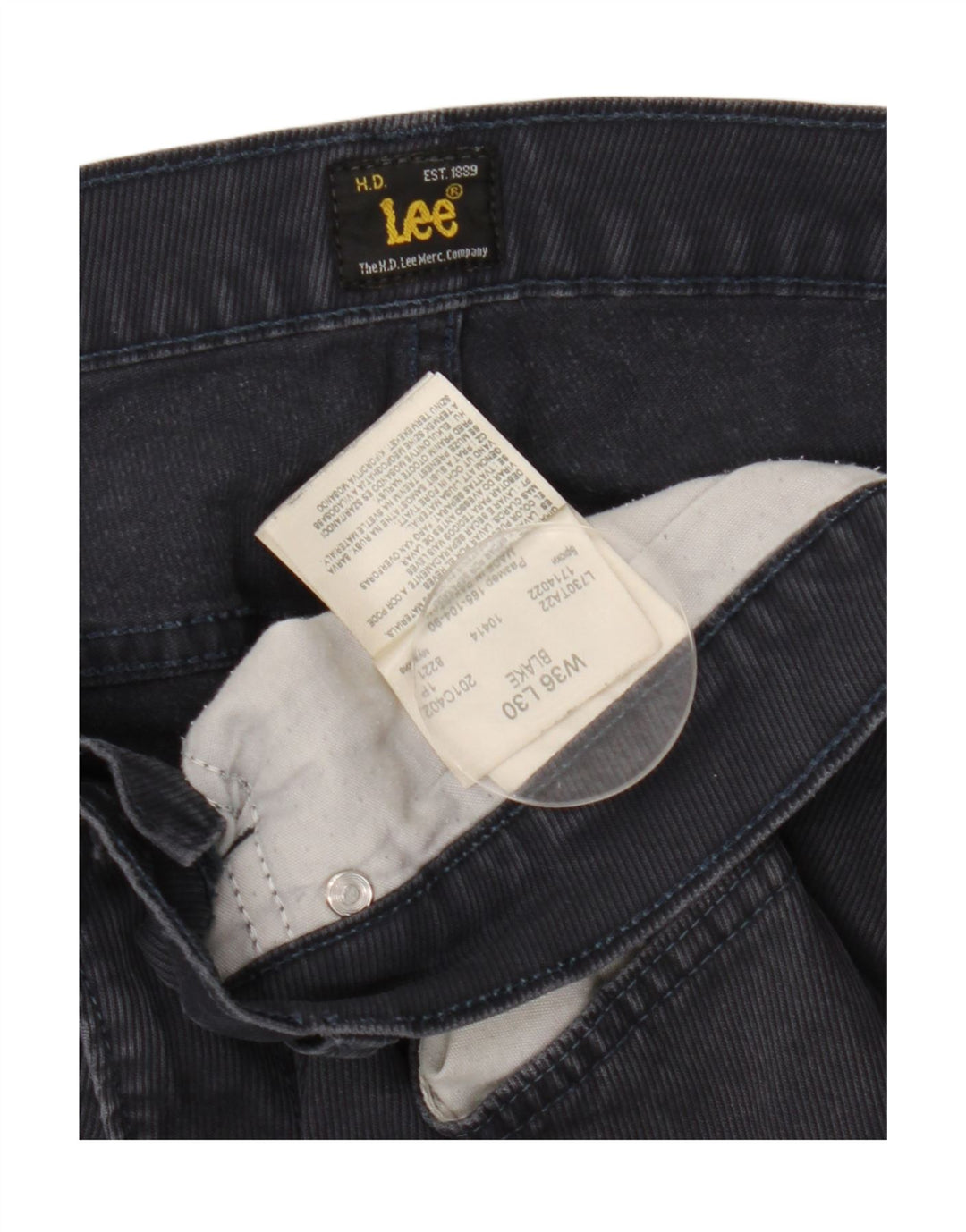 Lee Herren Blake Straight Jeans W36 L30 Blaue Baumwolle